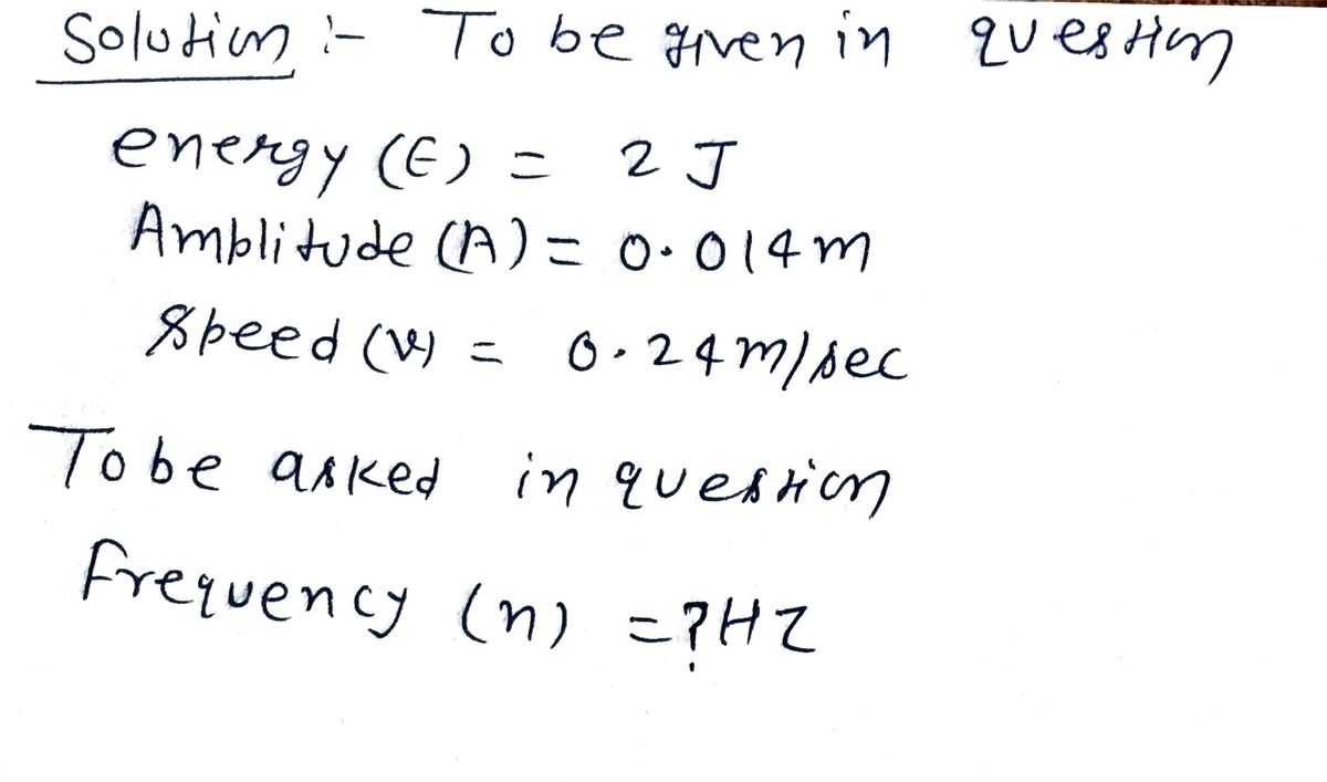 Physics homework question answer, step 1, image 1